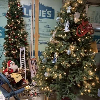 SOLD $150 Balsam Hill tree on the right -tree on the left still available 