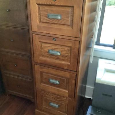 $125 filing cabinet 4 drawer with hand pulls 55"H 19"W 22"depth