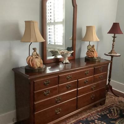 $195 Dovetail dresser with mirror 32"H 82"W 18"depth 