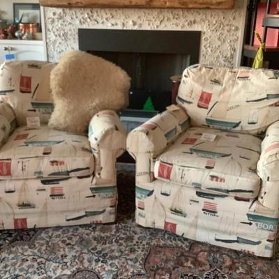 $250 each GDC sailing chairs 32”H 34”W 36”depth