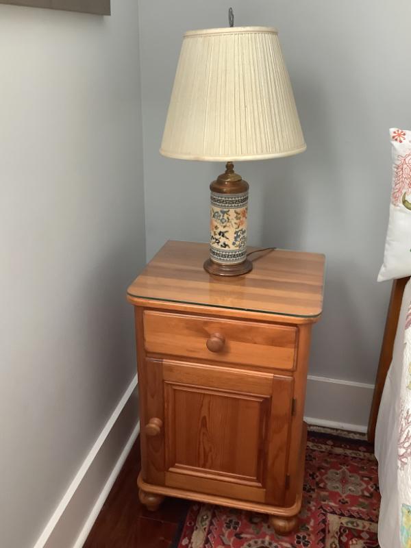 Sale Photo Thumbnail #201: $160 pair Lexington night stands 28"H 19"W 16"depth