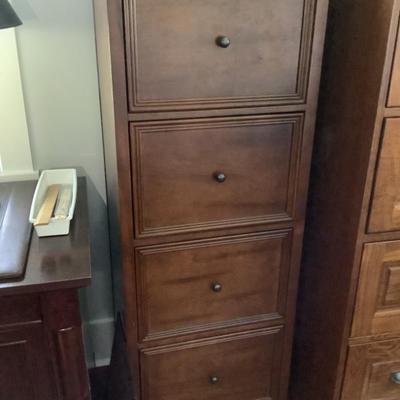 $119 filing cabinet, 4 drawer with knobs 53"H 20"W 16"depth