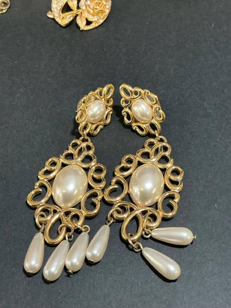 Collection Of Gold Tone Jewelry 