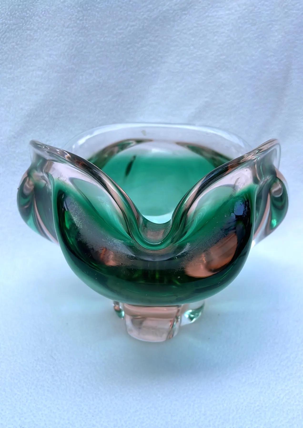 Vintage Murano Style Art Glass Bowl
