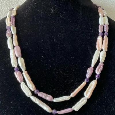 14K Gold Freshwater Pearl Necklace