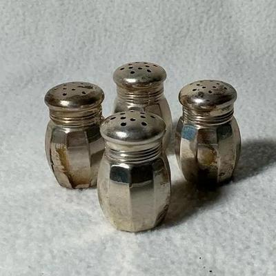 Reed & Barton Sterling Silver Salt And Pepper Shakers, 4 Pcs