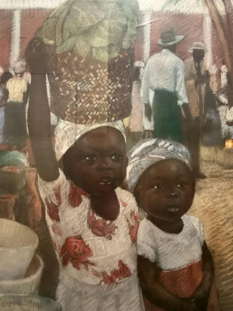 Market Place By Brenda Joysmith, Lithograph On Paper, Signed By Artist