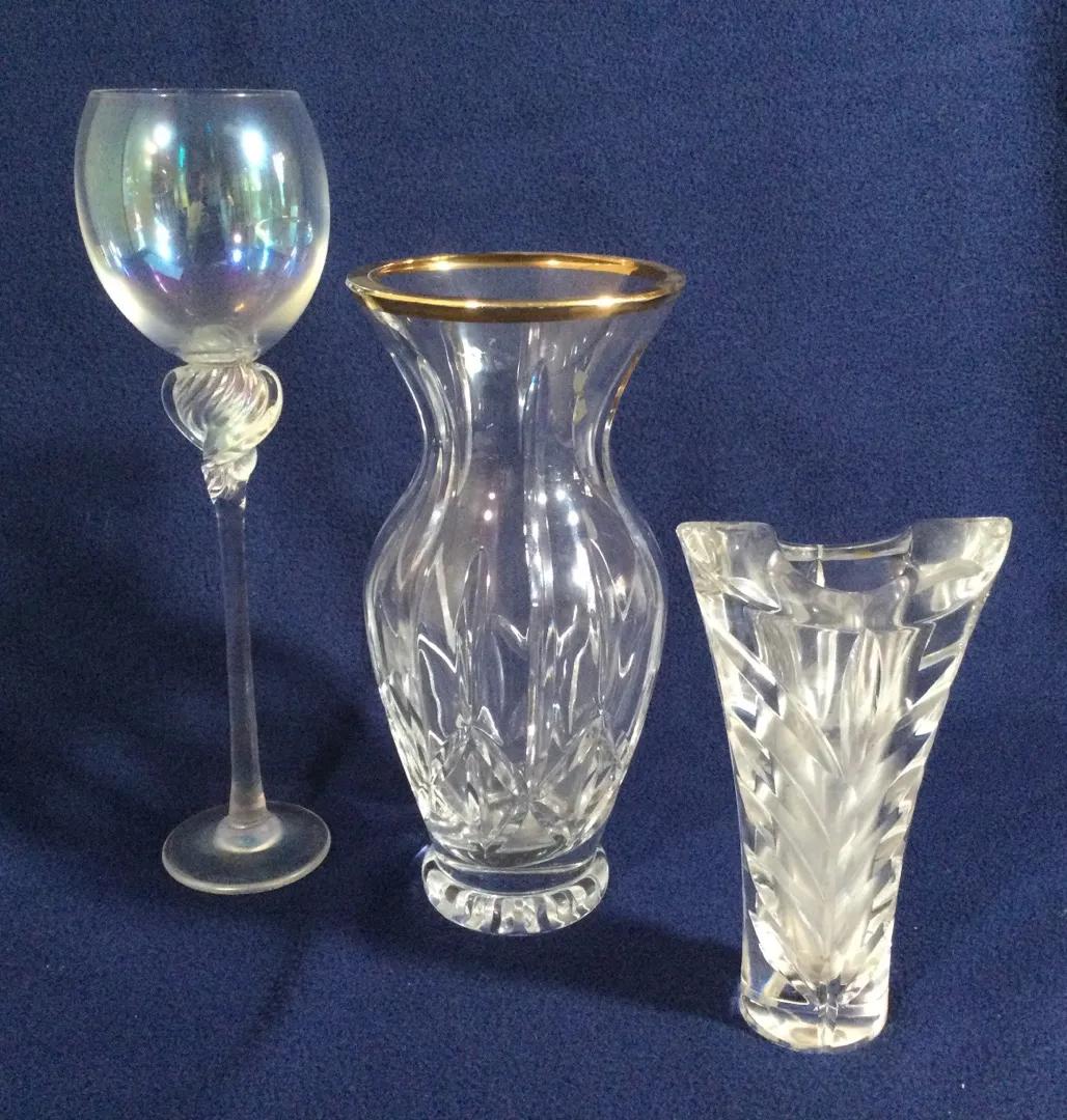 Assorted Crystal Items - Block Polish & Brioni, 3pc.