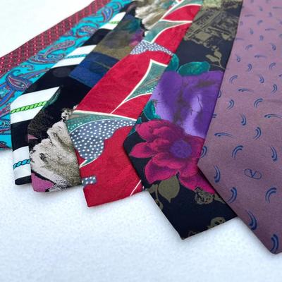 Men’s Italian Designer Neckties, 7pcs