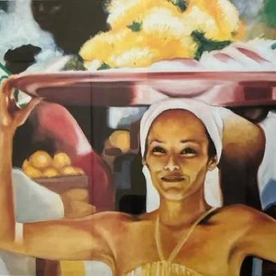 Pie Lady By Bernard Stanley Hoyes, Lithograph On Paper, Edition 148/500