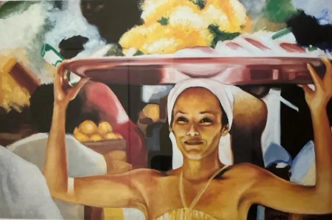 Pie Lady By Bernard Stanley Hoyes, Lithograph On Paper, Edition 148/500