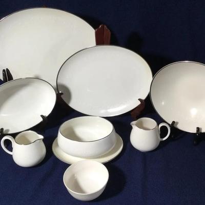 Noritake Ivory China #7527 MontBlanc Pattern Serving Pieces 8 Pc.