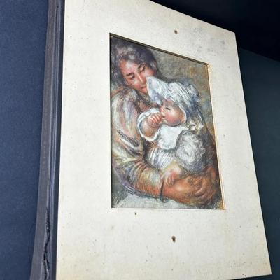 Renoir: Watercolors and Pastels, Francois Daulte 1959 Hardcover Art Book with Color Plates - 12x15”