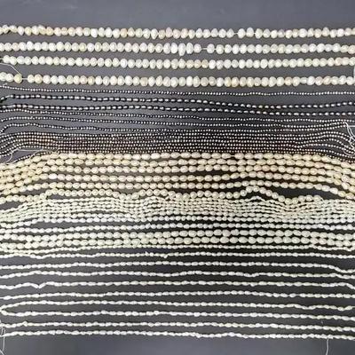 Cultured Freshwater Pearl Strands - Over 40 - Ready For Jewelry Making 