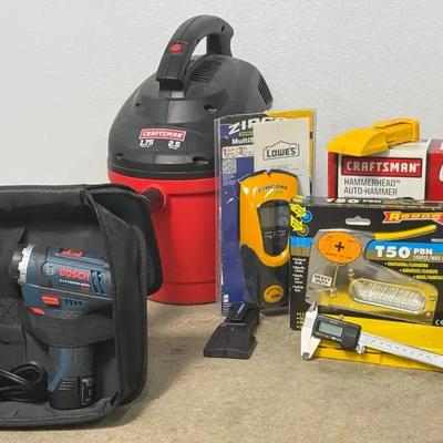 Bosch Cordless Drill PS21, Craftsman Hammerhead Auto Hammer 911818, 2.5 Gallon Shop Vac & More
