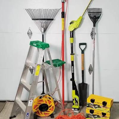 Yard Tools: Corona Flex Reach, Sunjoe Cordless Trimmer, Werner 4’ Step Ladder, Kobalt Rake, More