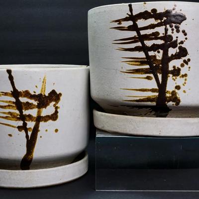 Lees Pottery Ceramic Planters Made In Paramount, CA