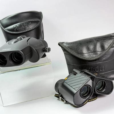 Binoculars: Nikon Travelite II & Pentax Up 8-16x21 Zoom 