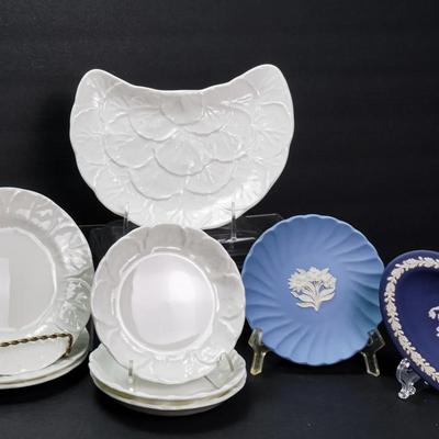 Wedgwood Countryware Crescent Salad Plate, Coasters & Bread Plates; Plus Jasperware