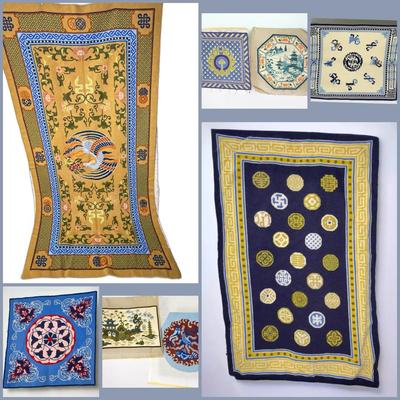 Completed Asian Motif Needlepoint Projects 