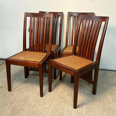 Byron Robitaille Cane Seat Dining Chairs (4) - 19X18X38”