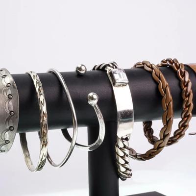 Sterling Silver, Jyde-Kunst Pewter & Copper Bracelets 