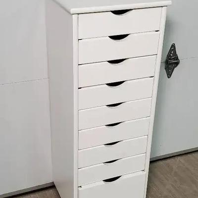 Narrow Rolling Drawer Storage Unit -16x14x41"