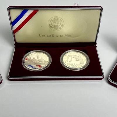 Atlanta Olympic Games Proof Coins: 90% Silver Dollars (4) Lot 1