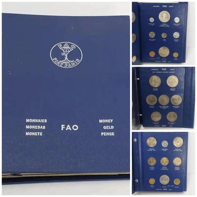 1972 UN FAO Coin Album - 4 Pages Of Coins 