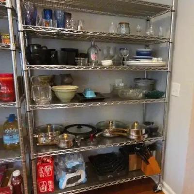Seville Classics 6-Tier Stainless Steel NSF Shelving Unit on Wheels