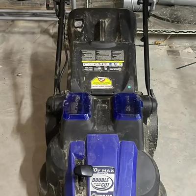 Kobalt 40V Max 20" Double Cut Cordless Lawn Mower with Batteries and Charger