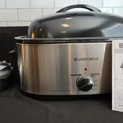 All-Clad Stainless Waffle Maker & West Bend 20 Qt Roaster