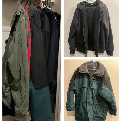 Men’s Winter Jacket Collection – Mostly Size Large