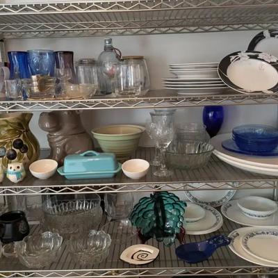 Mikasa & Corelle Dinnerware, Colored Glassware, Ceramics & More
