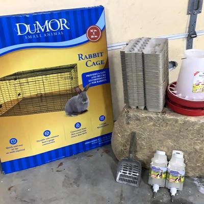 Dumor 36" x 30" Rabbit Cage with Accessories