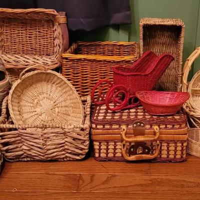 Handwoven Basket Collection with Picnic & Decorative Styles
