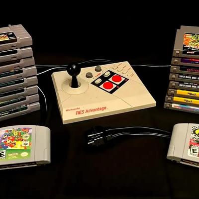 Nintendo NES Advantage Controller with Classic Game Collection – Untested