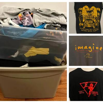 Large Collection of Graphic T-Shirts (Variety of Sizes)