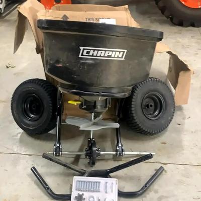 Chapin 150 lb Tow-Behind Auto-Stop Fertilizer Spreader