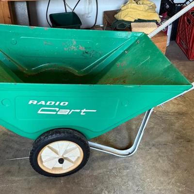 Radio Cart Metal Wheel Barrow
