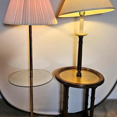 Floor Lamps with Integrated Tables