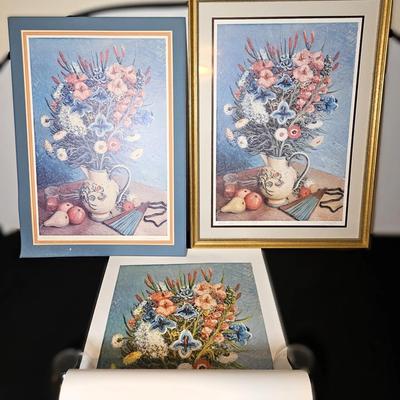 Still Life Lithographs - Hand Refinished by Artist