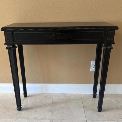 Bombay Co Furniture Floral Braided Wood Console/Entry/Hall Table 2 Drawers