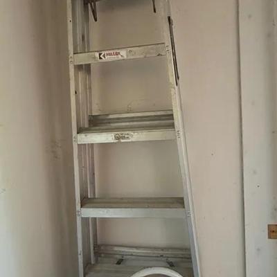 5 Step Folding Ladder And 2 Step Folding Stool