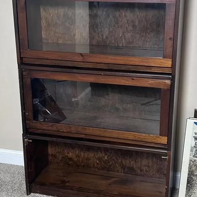 Barrister Bookcase, also known as a lawyer's bookcase.