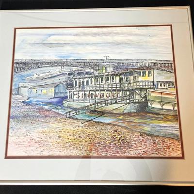 Riverboat Watercolor: Steve Wright