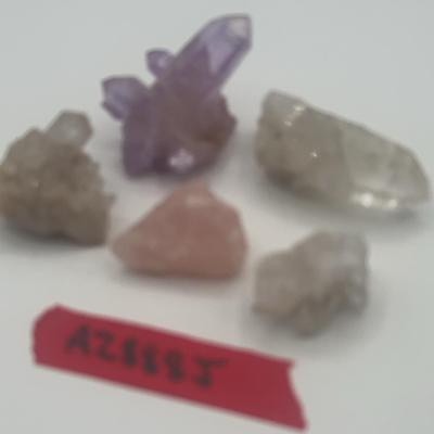AZ888J Rose, Amethyst & Crystal Quartz!!