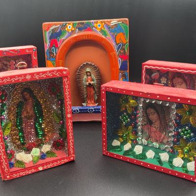 AZ502J Virgin Of Guadalupe Shadow Box 