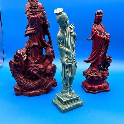 AZ837J 3 Asian Figurines 