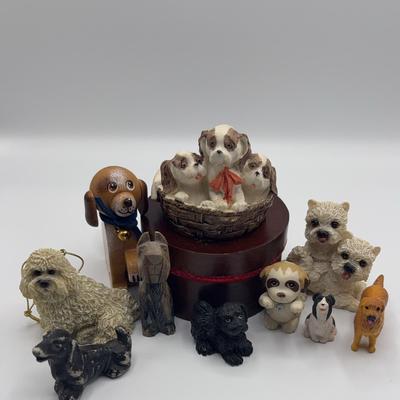 AZ873J Dog Trinket Box and Friends 